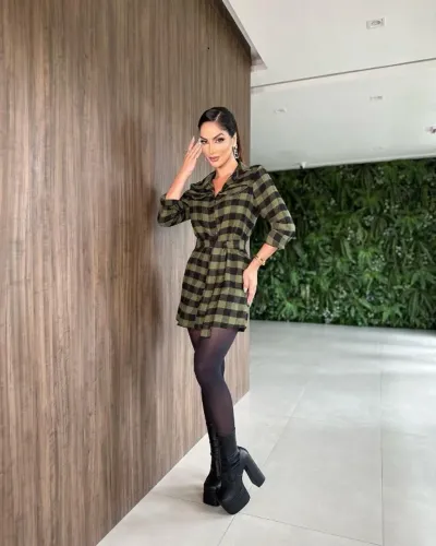 Chemise Xadrez Feminina - Estilo Moderno com Pegada Inverno!