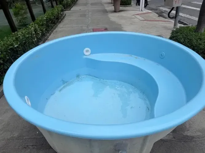 Piscina de fibra seminova