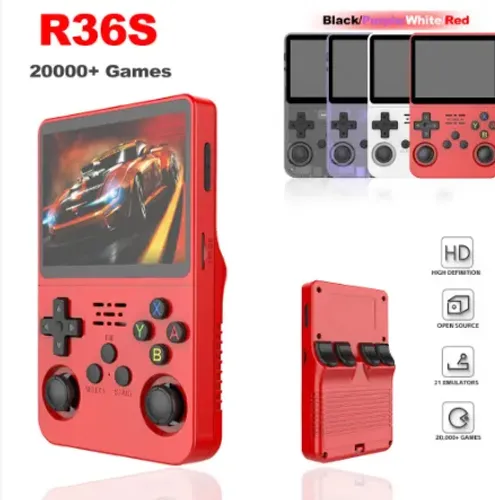 Console portatil R36S Novo a pronta Entrega nas 4 cores