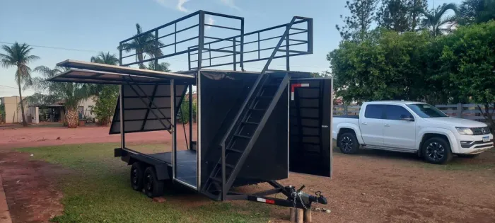 Carretinha de Reboque modelo Drone Pulverizador de VENENO e Aplicações Similares 