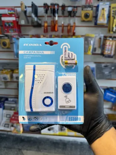 Campainha Residencial Sem Fio Wireless Prova Dágua 110V/220V