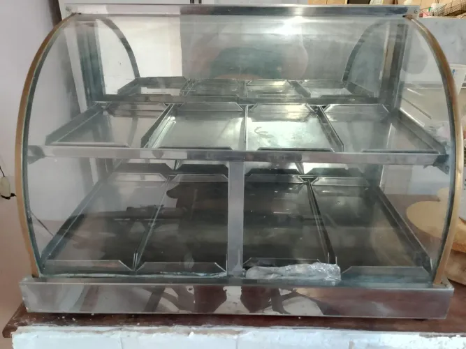 Estufa expositora inox 8 bandejas 