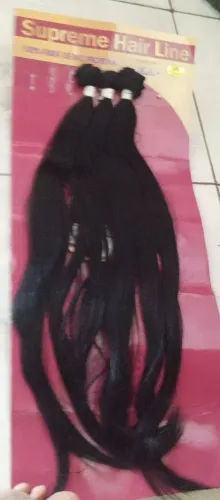 Telas de cabelo orgânico entrelace 