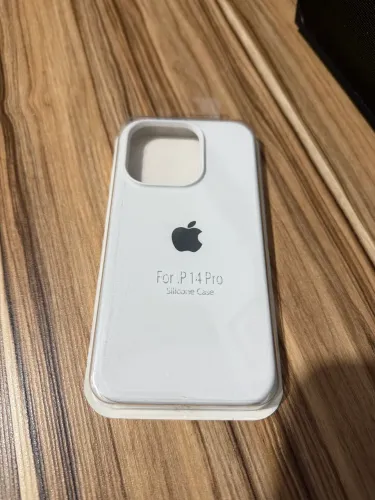 Capa Case Silicone Iphone 14 Pro Aveludada Branca Lacrada
