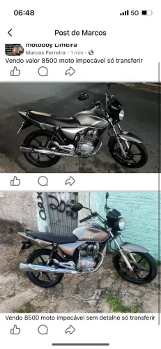 Moto sem nenhum detalhe impecável em dia  só transferir