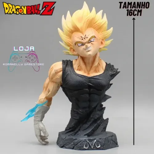 Boneco Action Figure Busto Vegeta 16cm Produto Novo - Aceitamos OLXPAY e Fazemos Envio