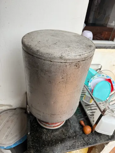 Leiteira antiga aluminio obs fotos