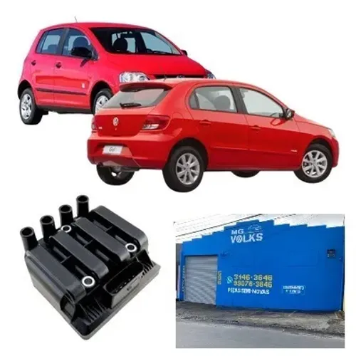 Bobina de ignição 6 pinos para Go, Fox e Voyage 1.0 8V