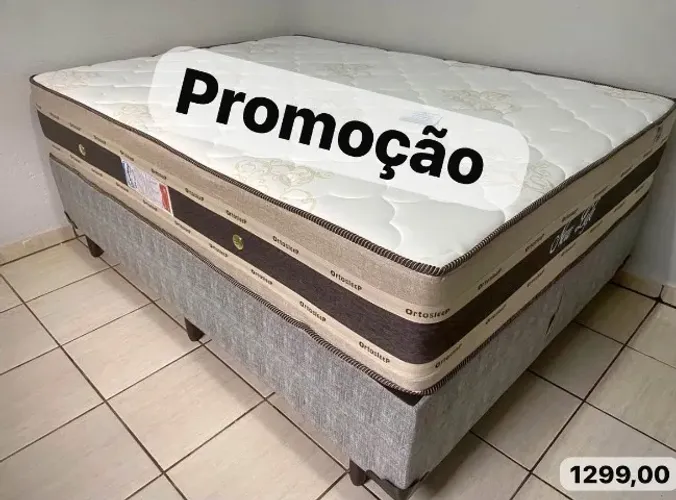 Cama box colchão novo