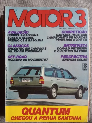 Revista Motor 3 - Setembro 1985