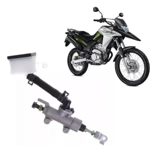 TRILHA - BOMBA/CILINDRO MESTRE DO FREIO TRASEIRO - (MANGUEIRA+ RESERVATORIO) - XRE 300 201