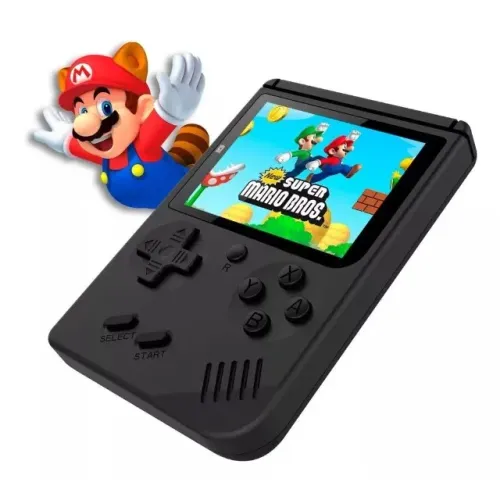 Mini Game Retrô Portátil 8 Bits com 400 Jogos na Memória