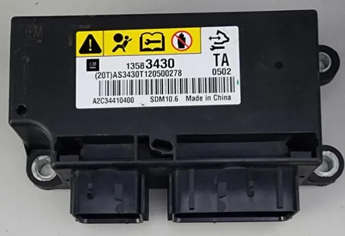 Módulo Airbag Sonic 2012 A 2014 Original 13583430  (reset)