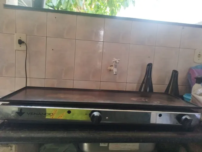 Chapa a gás, para lanchonete, haburgarias.