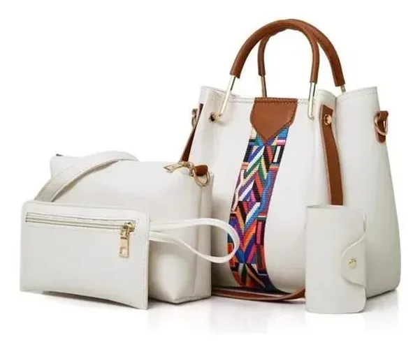 Kit jogo bolsas femininas dia a dia de qualidade 