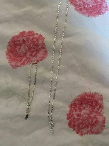 Conjunto de Colar e Pulseira de Prata