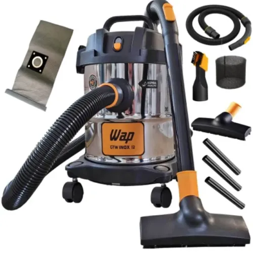 Aspirador de Pó e Água WAP GTW INOX 12 1400W com Bocal de Sopro 220V
