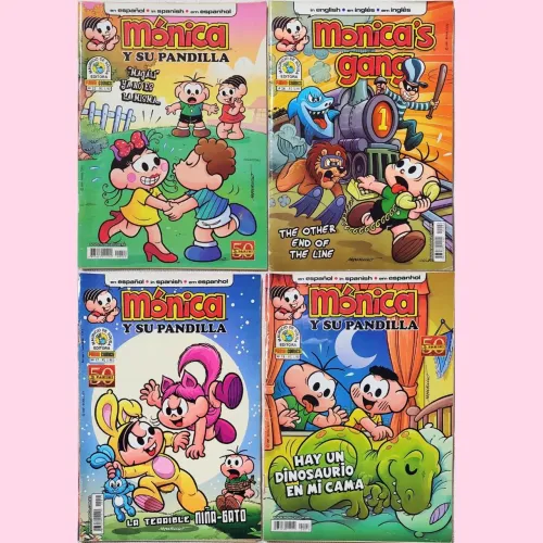 Turma da Mônica - gibis Monica's Gang + Mónica y su Pandilla (usados)