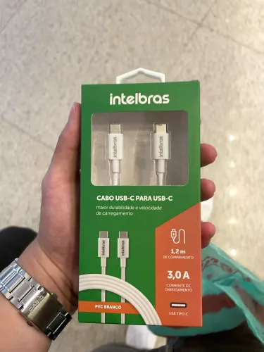 Cabo usb c para usb c intelbras