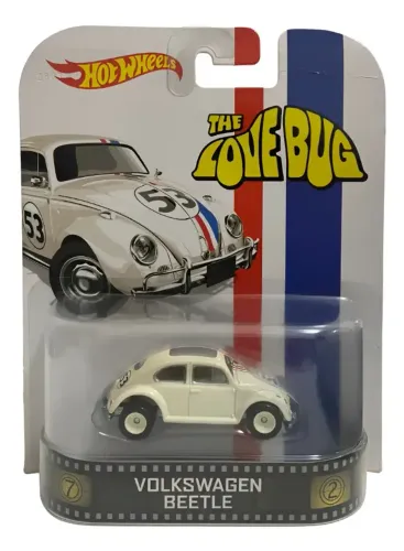 Hot Wheels 1/64 - Herbie The Love Bug - Fusca Herbie Retro