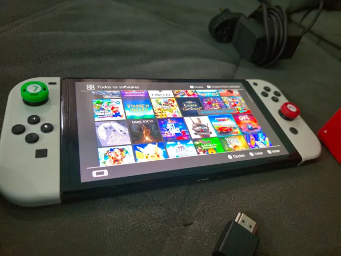 Nintendo switch oled  desbloqueado 1tb sd