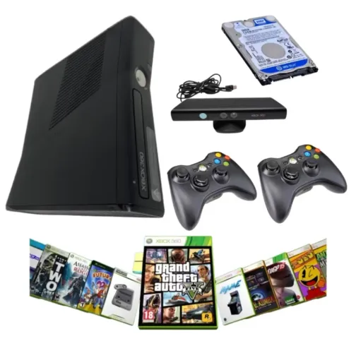 Xbox 360 Revisado 500GB + Jogos