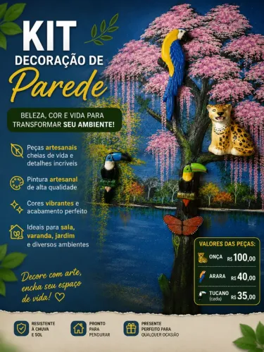 Peças exclusivas prontas para decorar
