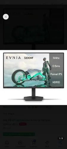 Monitor 24" 144hz - Novo na caixa