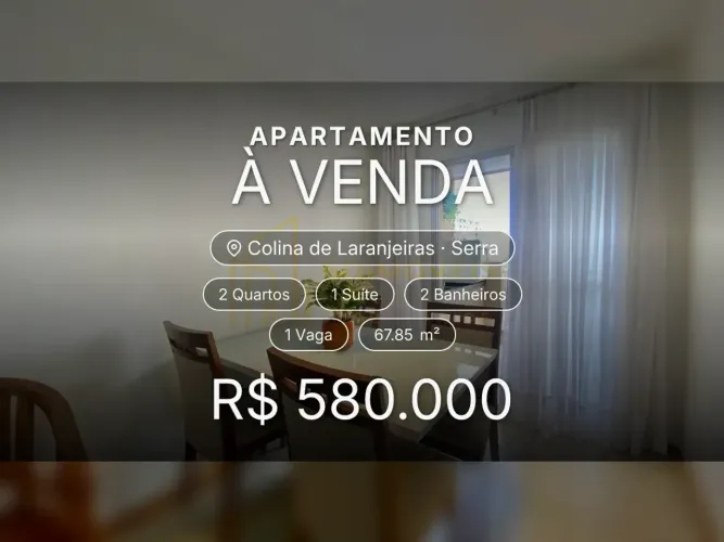 Apartamento em Colina de Laranjeiras: conforto e lazer completo para sua família!
