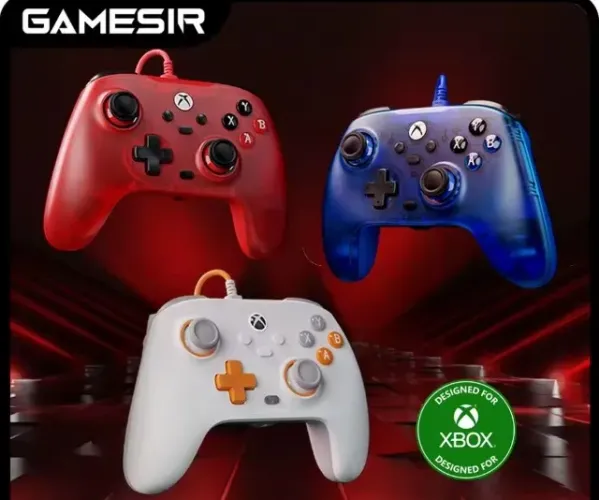 Controle Gamesir T7 com Fio para PC Xbox One Series S X Efeito Hall Stick Anti Drift
