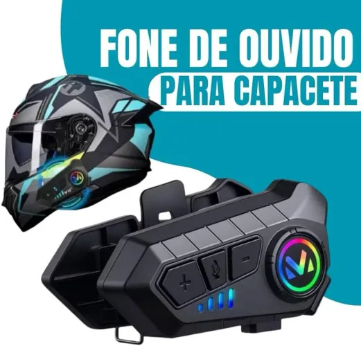 Intercomunicador Bluetooth capacete moto