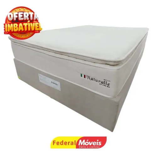 Cama Box Casal Padrão 1,38 Confortável - Renove seu Quarto na Federal Móveis!