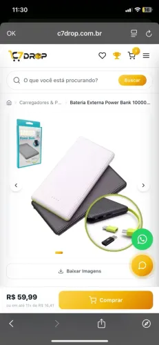 Bateria Externa Power Bank 10000mah Pn-951 Pineng