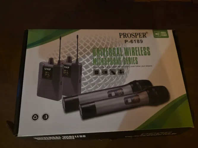 Microfones wireless sem uso