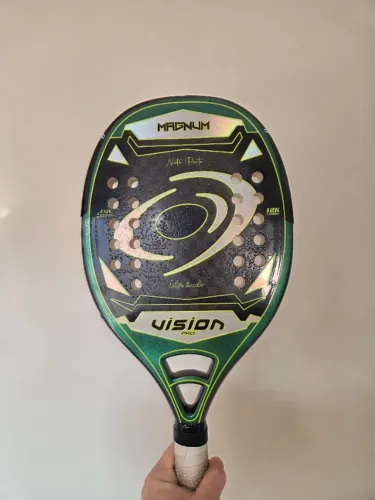 Raquete Beach Tennis Vision Pro Magnum 2025 12K Carbon 330g