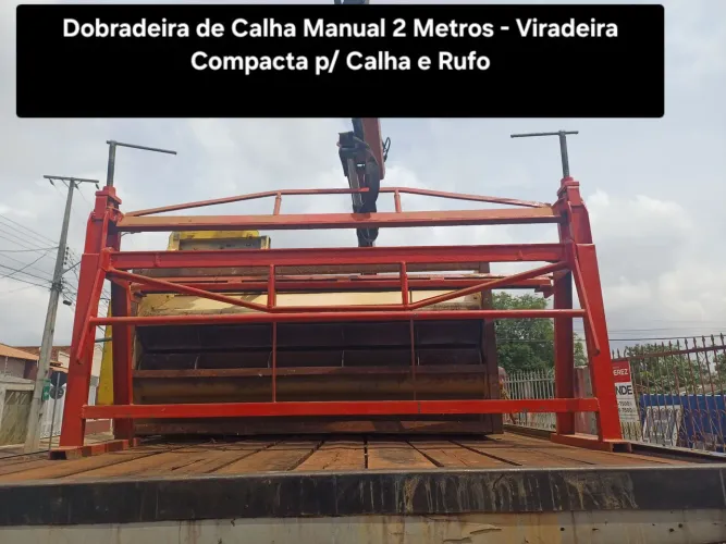 Dobradeira de Calha Manual 2 Metros Viradeira Compacta p/ Calha e Rufo<br>