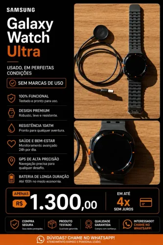 Relógio Samsung Galaxy Ultra