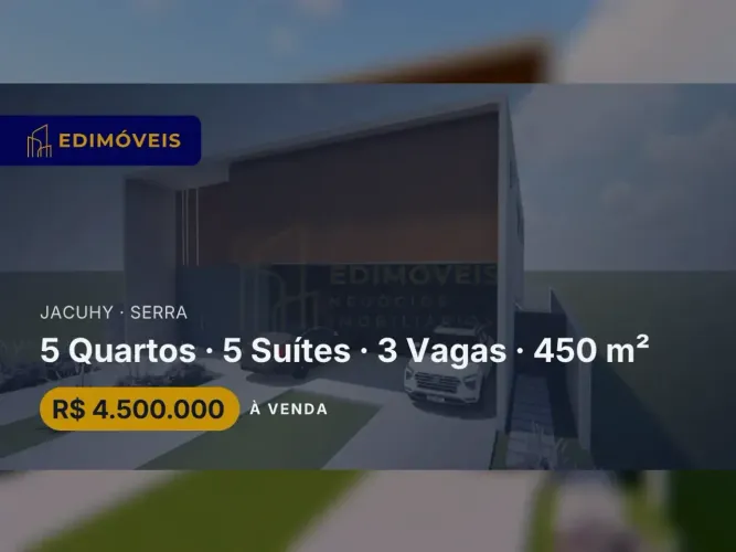 Seu Refúgio em Serra: Mansão com Design Moderno no Alphaville Jacuhy