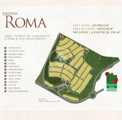 Terreno Jardins Roma codigo: 288813