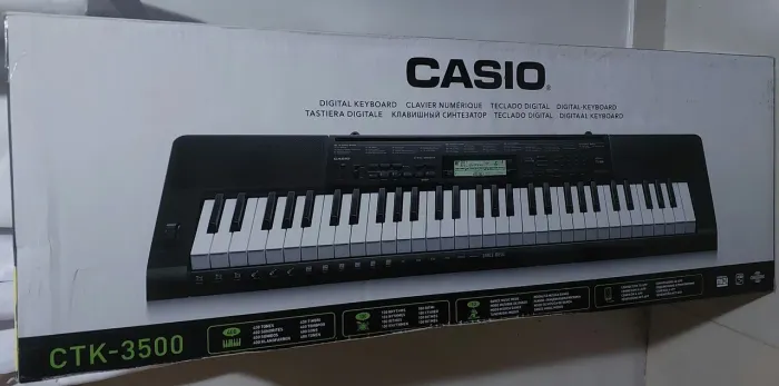 Teclado Casio NOVO com caixa CTK 3500