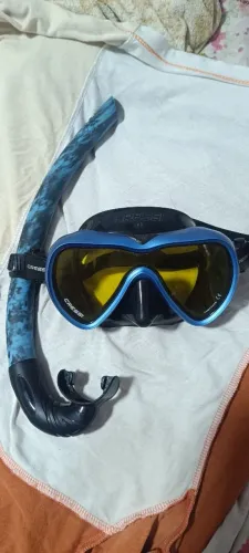 Mascara de mergulho e snork cressi