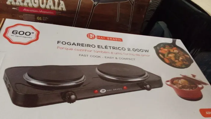 Fogão elétrico duas bocas