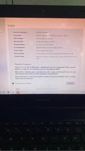 Notebook Positivo 