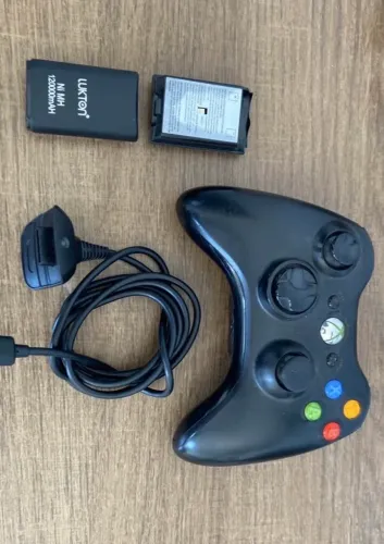Manete Xbox original com carregador fio sem fio