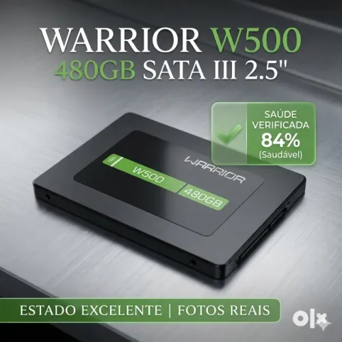 VENDO SSD Warrior W500 480GB SATA III 2.5" - Excelente Estado (Saúde 84%)