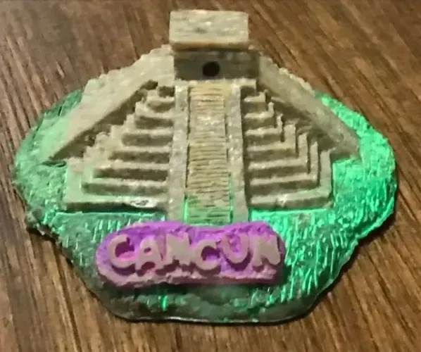 Souvenir de Cancun/México - pirâmide maia de Chichén