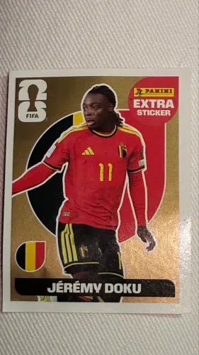 Figurinha Legend Jeremy Doku Dourada