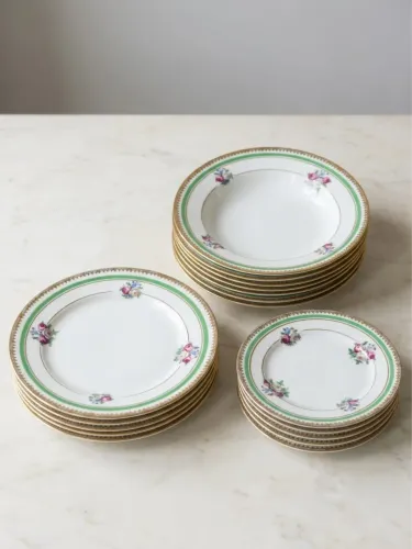 Aparelho de Jantar Antigo Vintage Antiguidade
