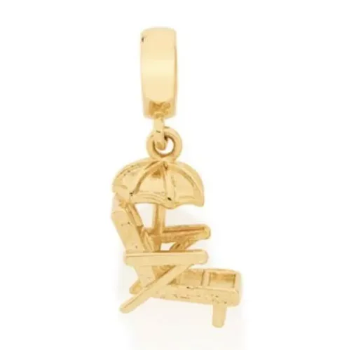 PINGENTE ROMMANEL BERLOQUE CADEIRA DE PRAIA OURO 18K