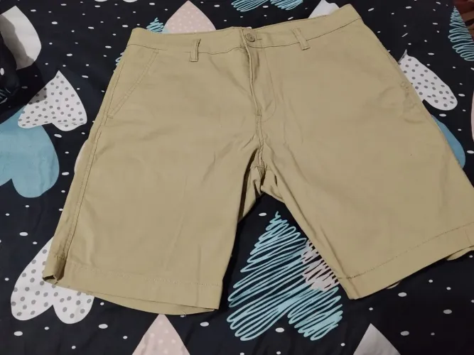 Short jeans com elastano masculino